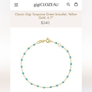 Gigi Clozeau Turquoise bracelet